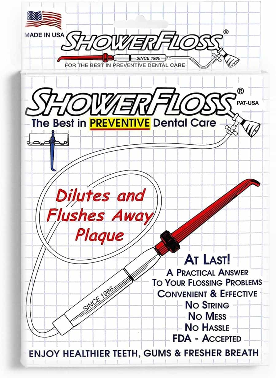 Package for shower water flosser