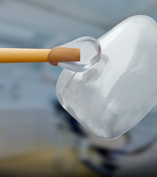 Veneer held by cement about to be placed
